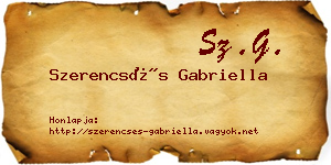 Szerencsés Gabriella névjegykártya